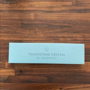 Swarovski-New Silver Touchstone Crystal Necklace